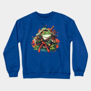 samurai frog Crewneck Sweatshirt